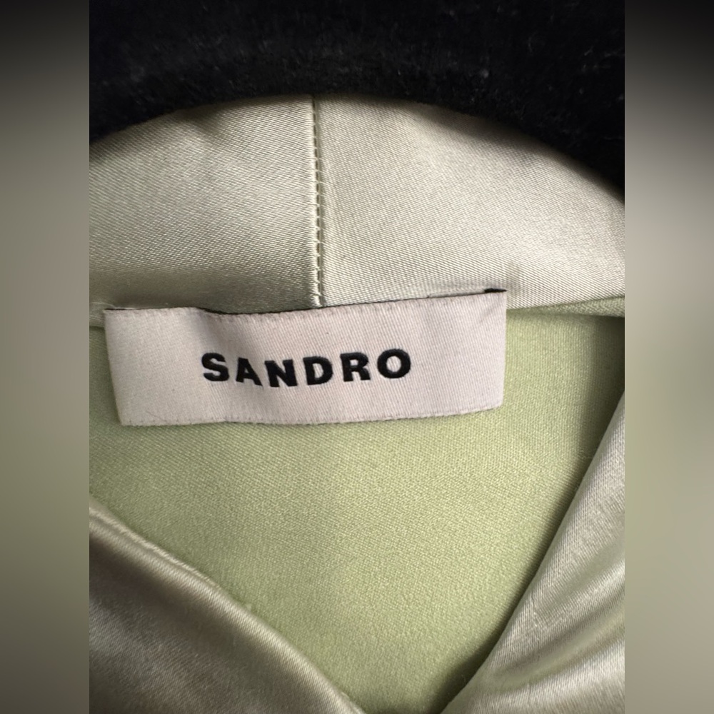 SANDRO
Stretch-satin midi dress - Picture 3 of 6